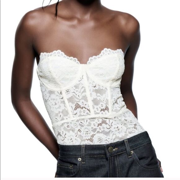 ZARA LACE BODYSUIT - Picture 6 of 6